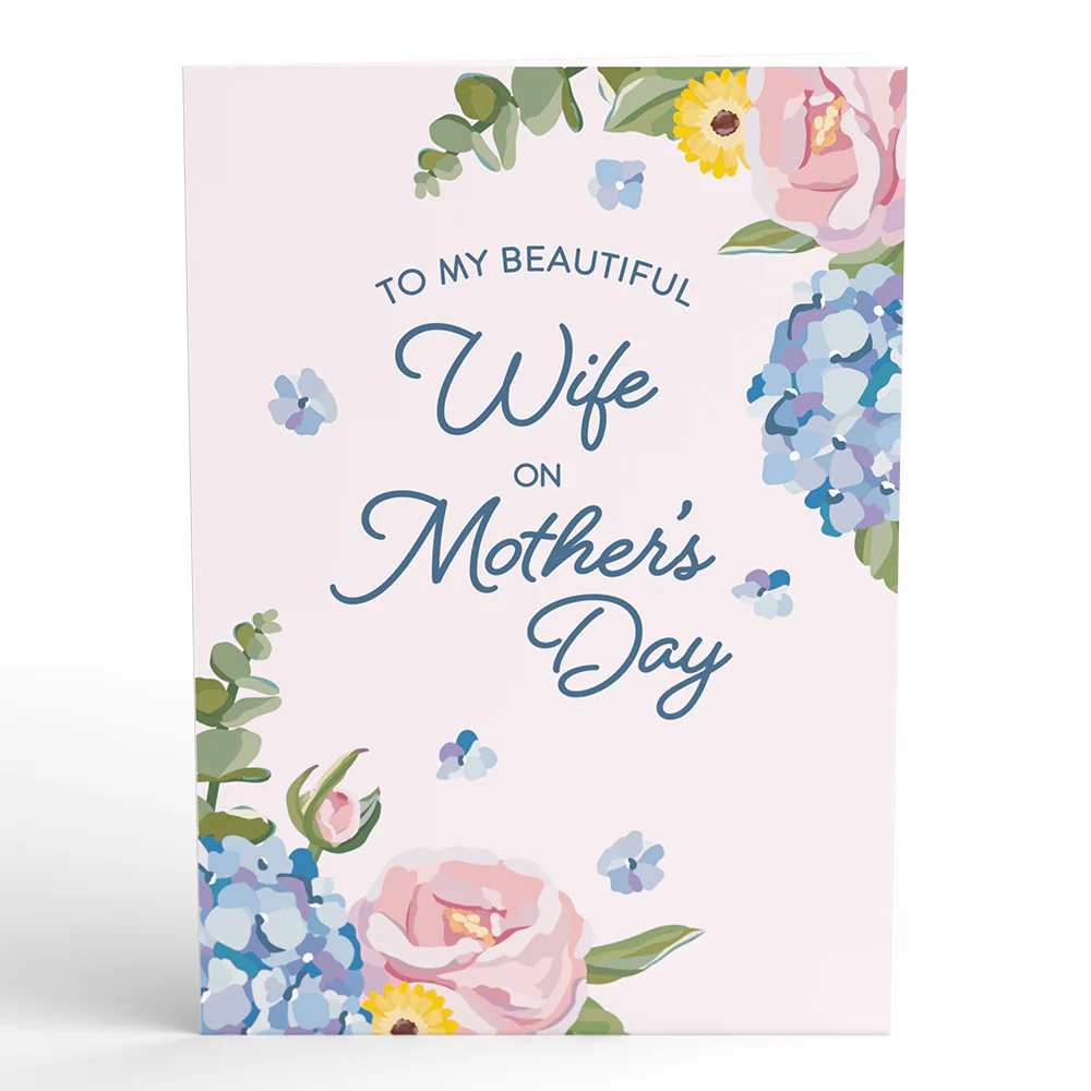 To My Wife Hydrangea Pop-Up Card - Image 4