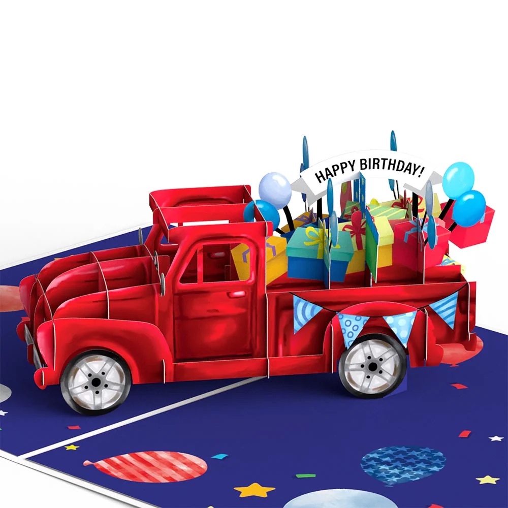 Truckloads of Birthday Wishes Pop-Up Card - Image 2