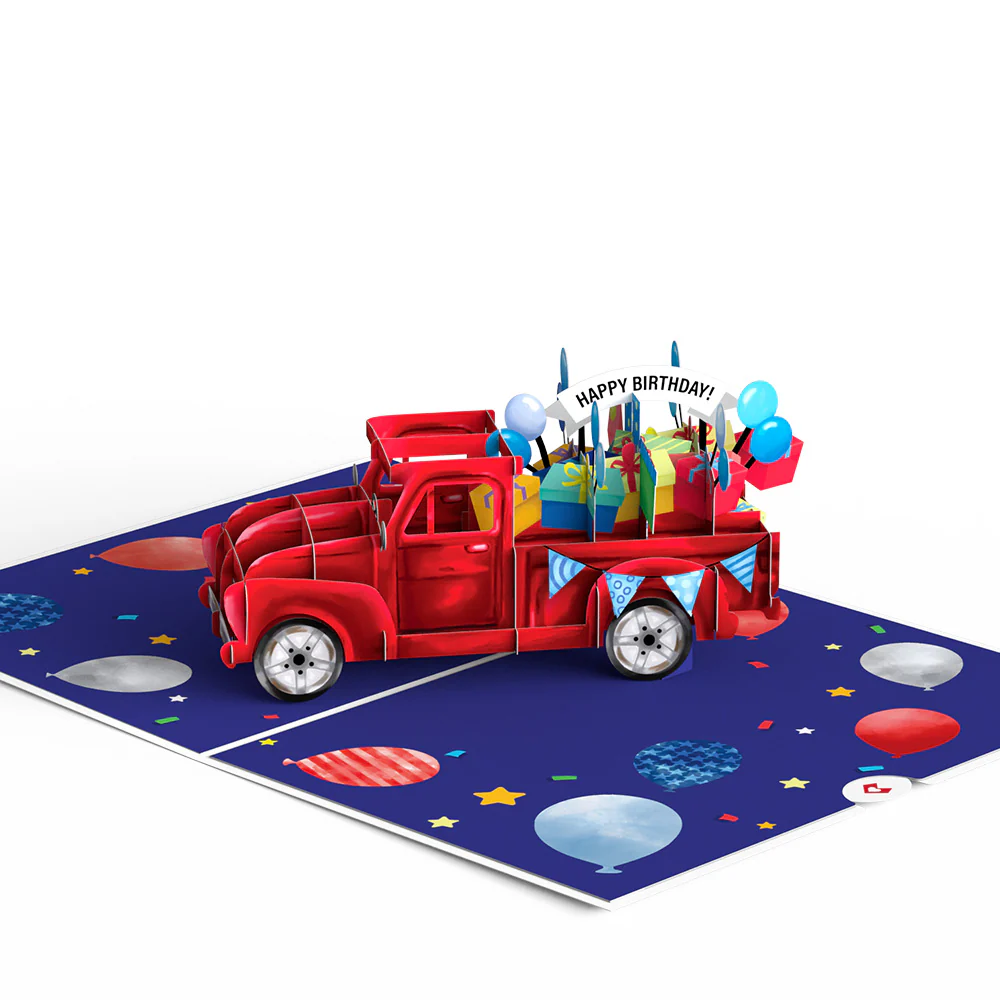 Truckloads of Birthday Wishes Pop-Up Card - Image 3