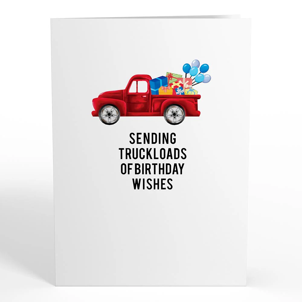 Truckloads of Birthday Wishes Pop-Up Card - Image 4