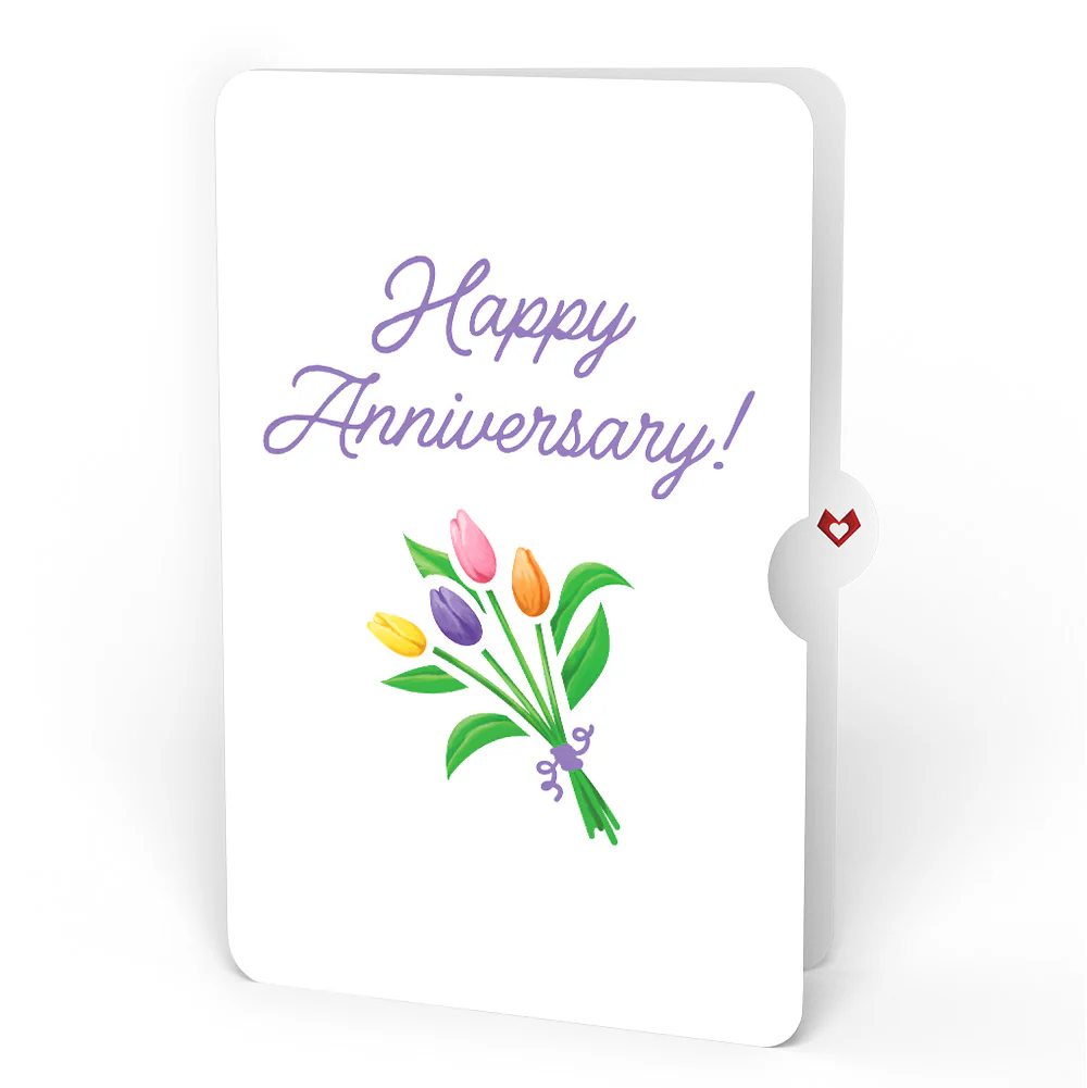 Tulips Anniversary Pop-Up Card and Sentiment Set - Image 4