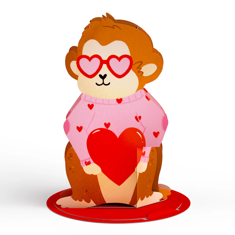 Valentine’s Day Safari Assorted Cards Kids Classroom 24-Pack - Image 7
