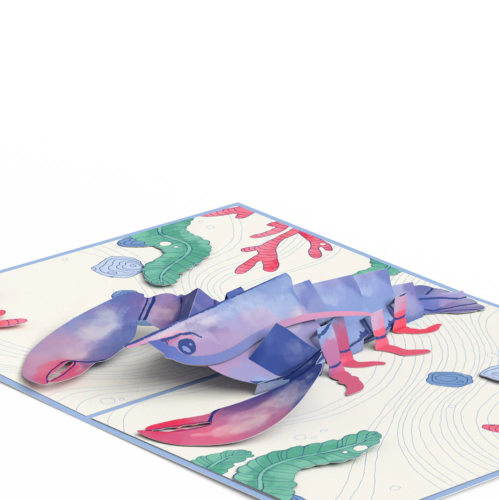 Vibrant Lobster Congratulations Pop-Up Card and Sentiment Set - Image 3