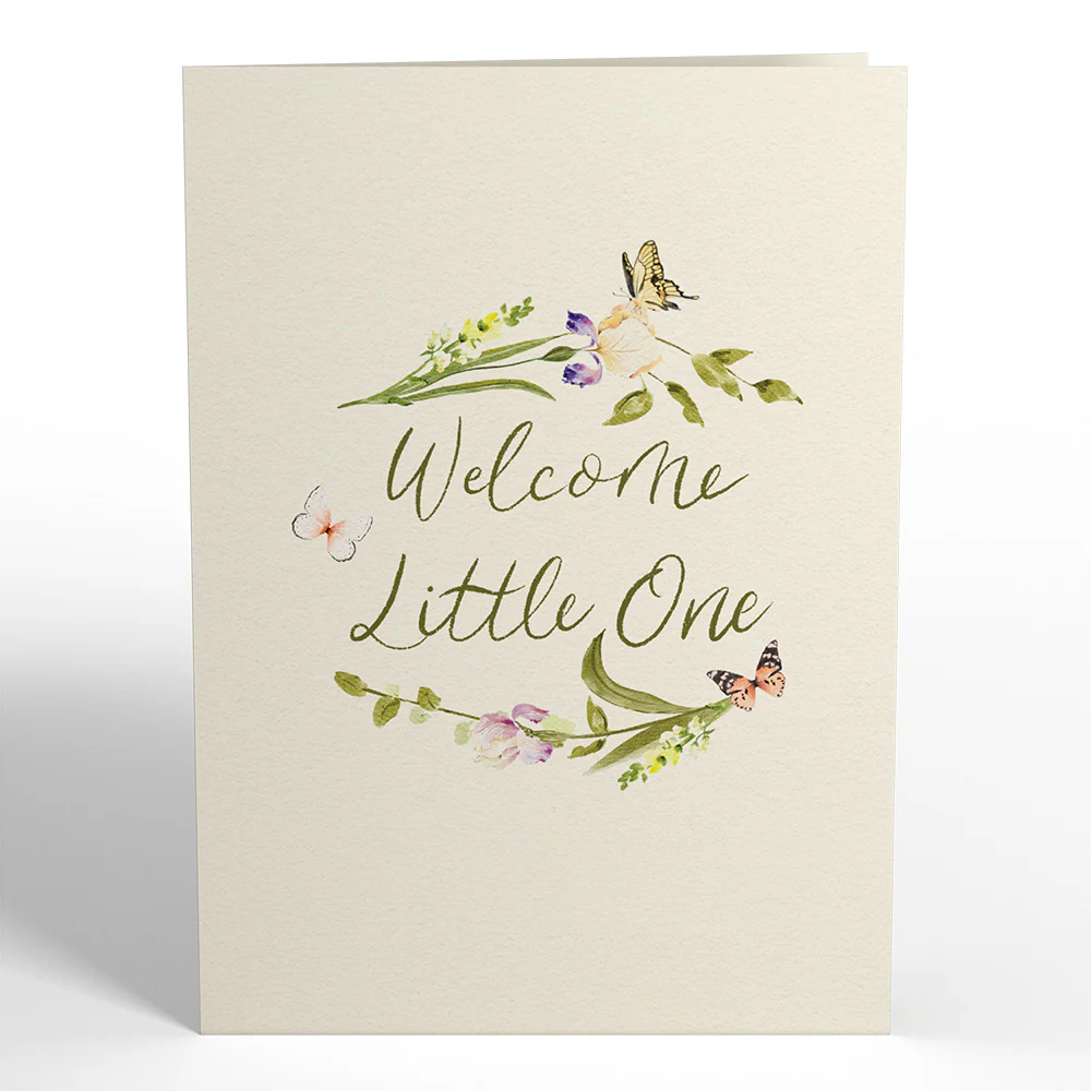 Welcome Little One New Baby Pop-Up Card - Image 4