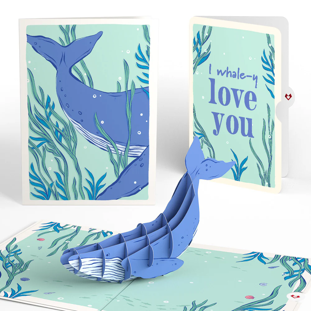 Whale Beneath the Waves Love Pop-Up Card and Sentiment Set