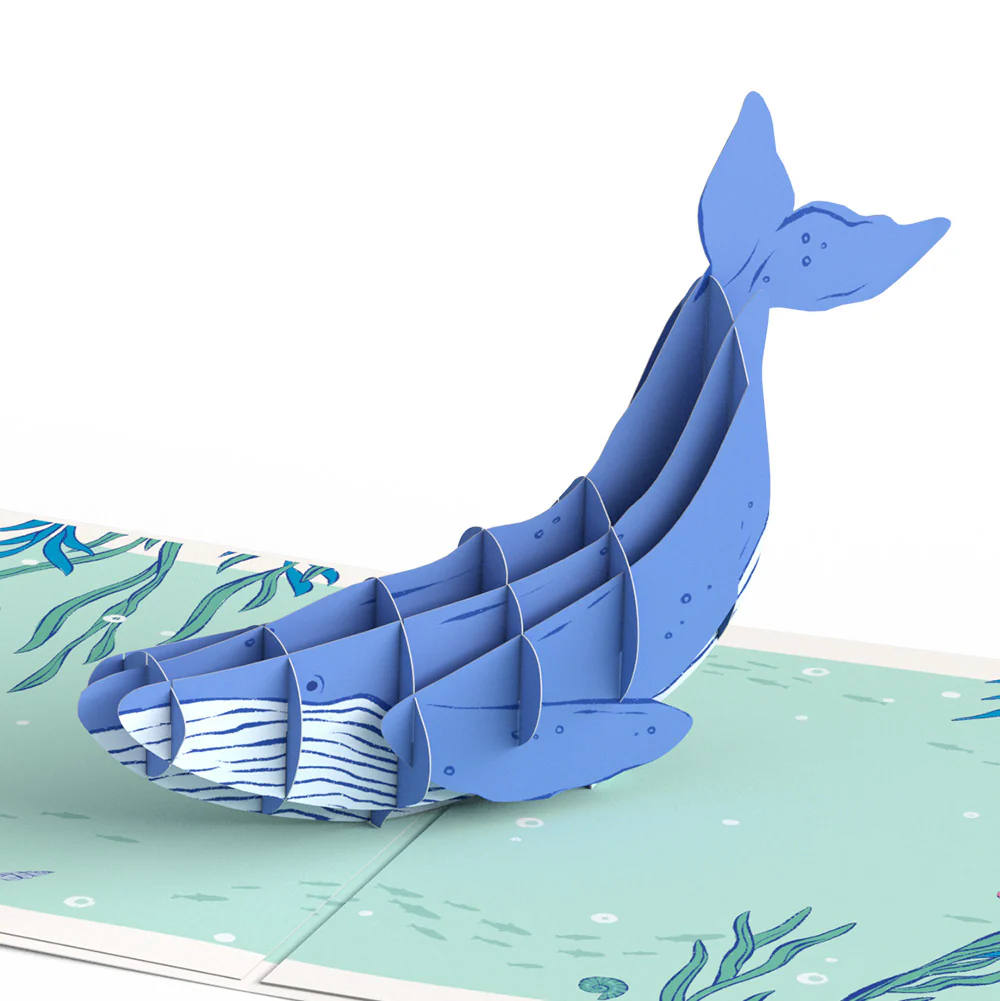 Whale Beneath the Waves Thank You Pop-Up Card and Sentiment Set - Image 3