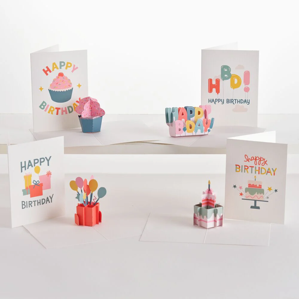 Whimsical Birthday Notecards (Assorted 4-Pack) - Image 6