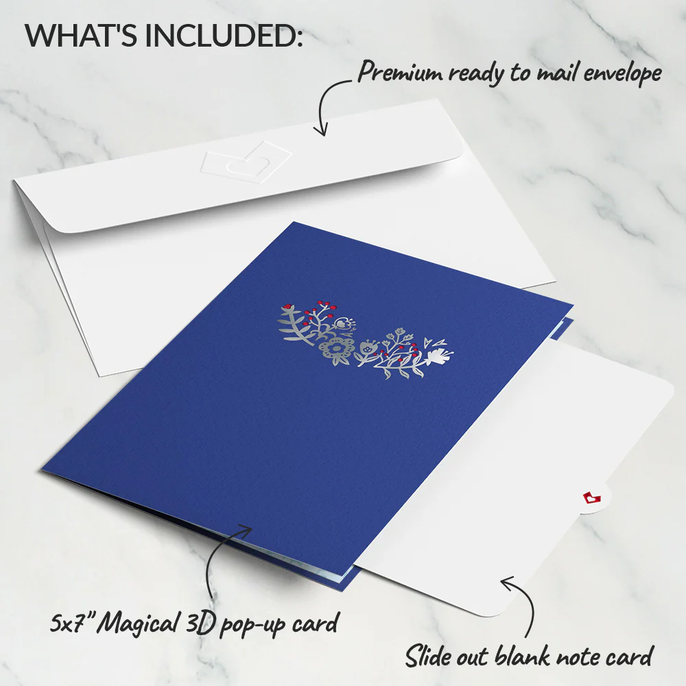 Whimsical Winter Foxes Pop-Up Card - Image 5