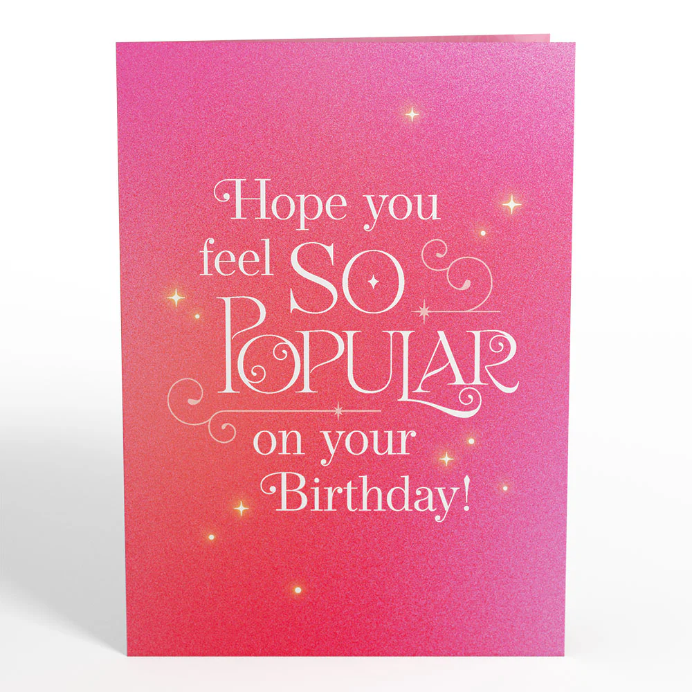 Wicked So Popular Birthday Pop-Up Card - Image 4