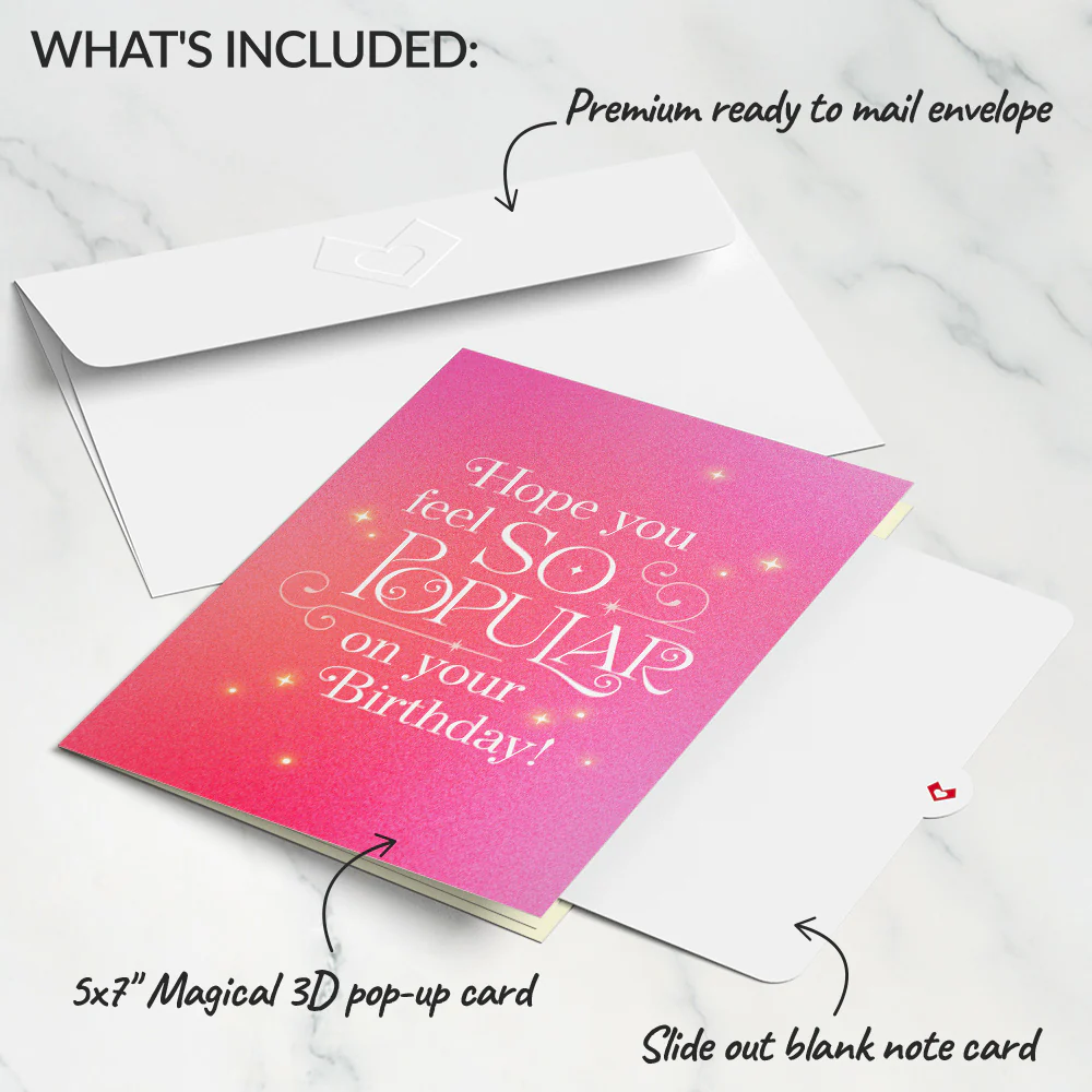 Wicked So Popular Birthday Pop-Up Card - Image 5