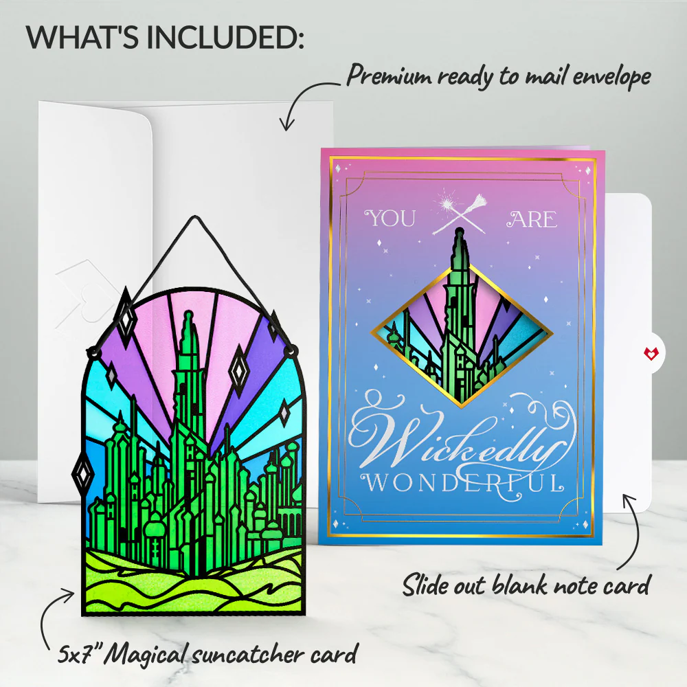 Wicked You Are Wickedly Wonderful Suncatcher Card - Image 6