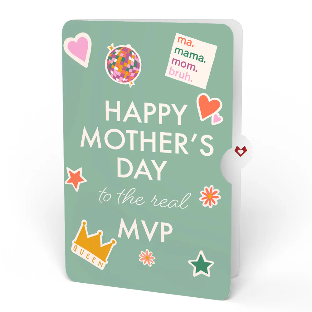 Wildflower Mother's Day Bouquet and The real MVP Sentiment Set - Image 4