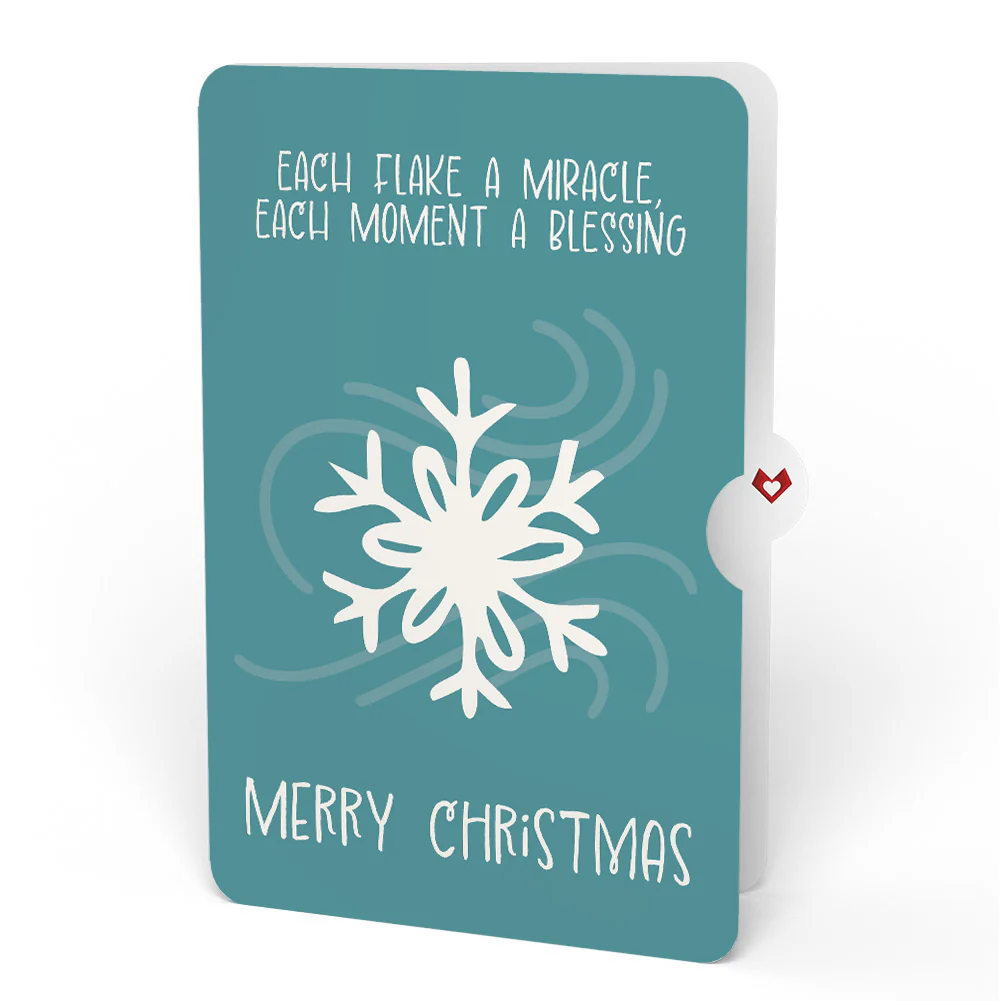 Winter Borealis Scene Pop-Up Card and Snowflake Christmas Sentiment Set - Image 4