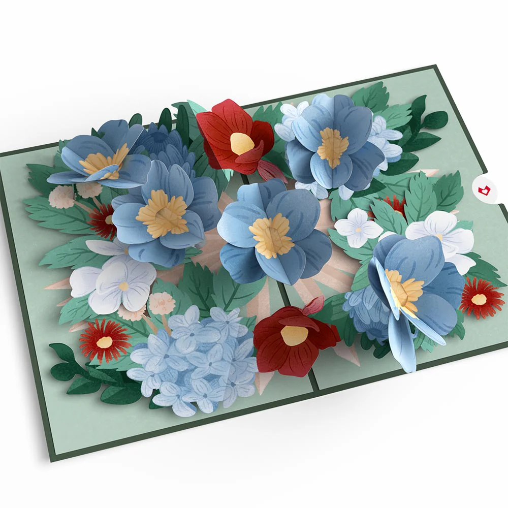 Winter Frosted Botanicals Pop-Up Card - Image 2