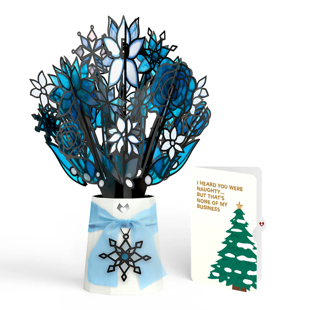 Winter Starlight Suncatcher Bouquet and Funny Christmas Tree Sentiment Set