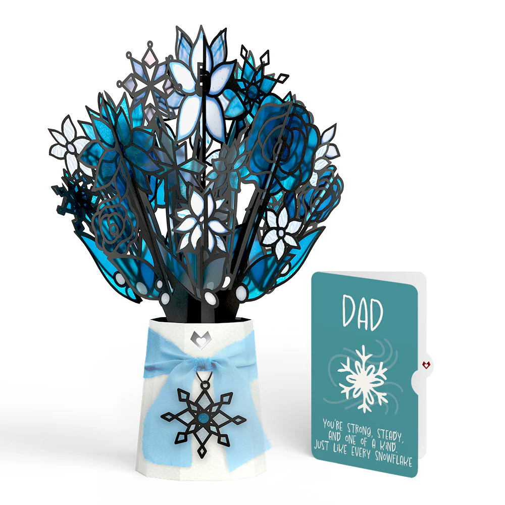 Winter Starlight Suncatcher Bouquet and Sentiment Set for Dad