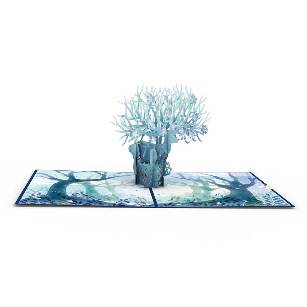 Winter Surreal Deer Pop-Up Card - Image 3
