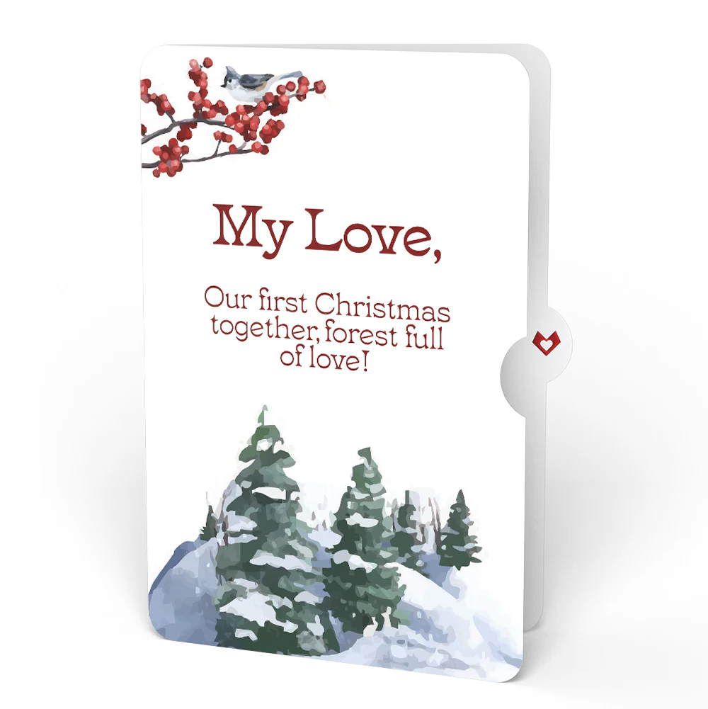 Winter Wishes Mountain Village First Christmas Light-Up Pop-Up Card and Sentiment Set for Partner - Image 4