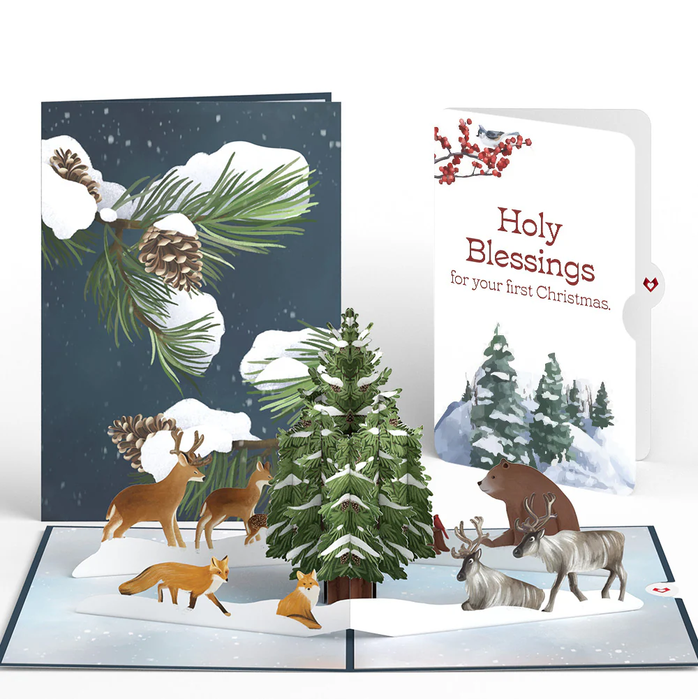 Winter's Eve Vigil First Christmas Pop-Up Card and Sentiment Set