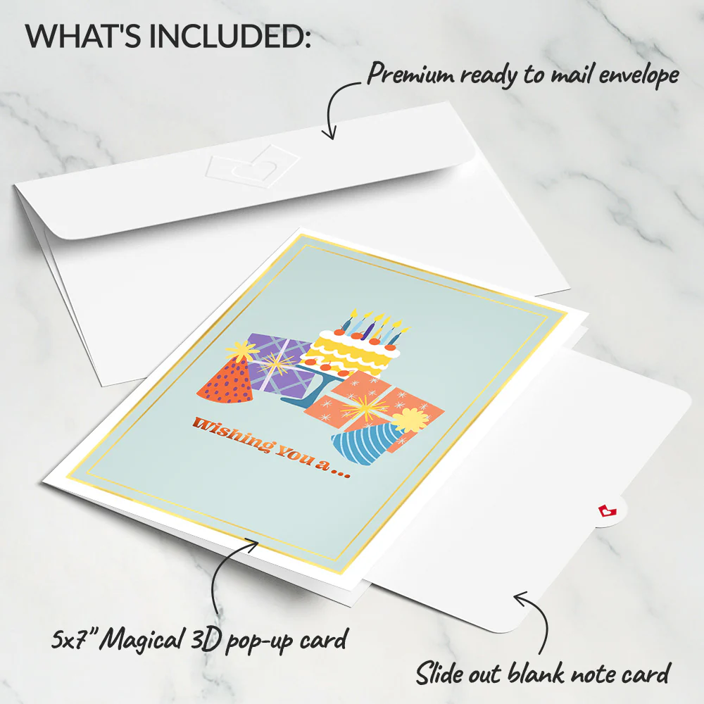 Wishing You a Happy Birthday Music and Lights Pop-Up Card - Image 6