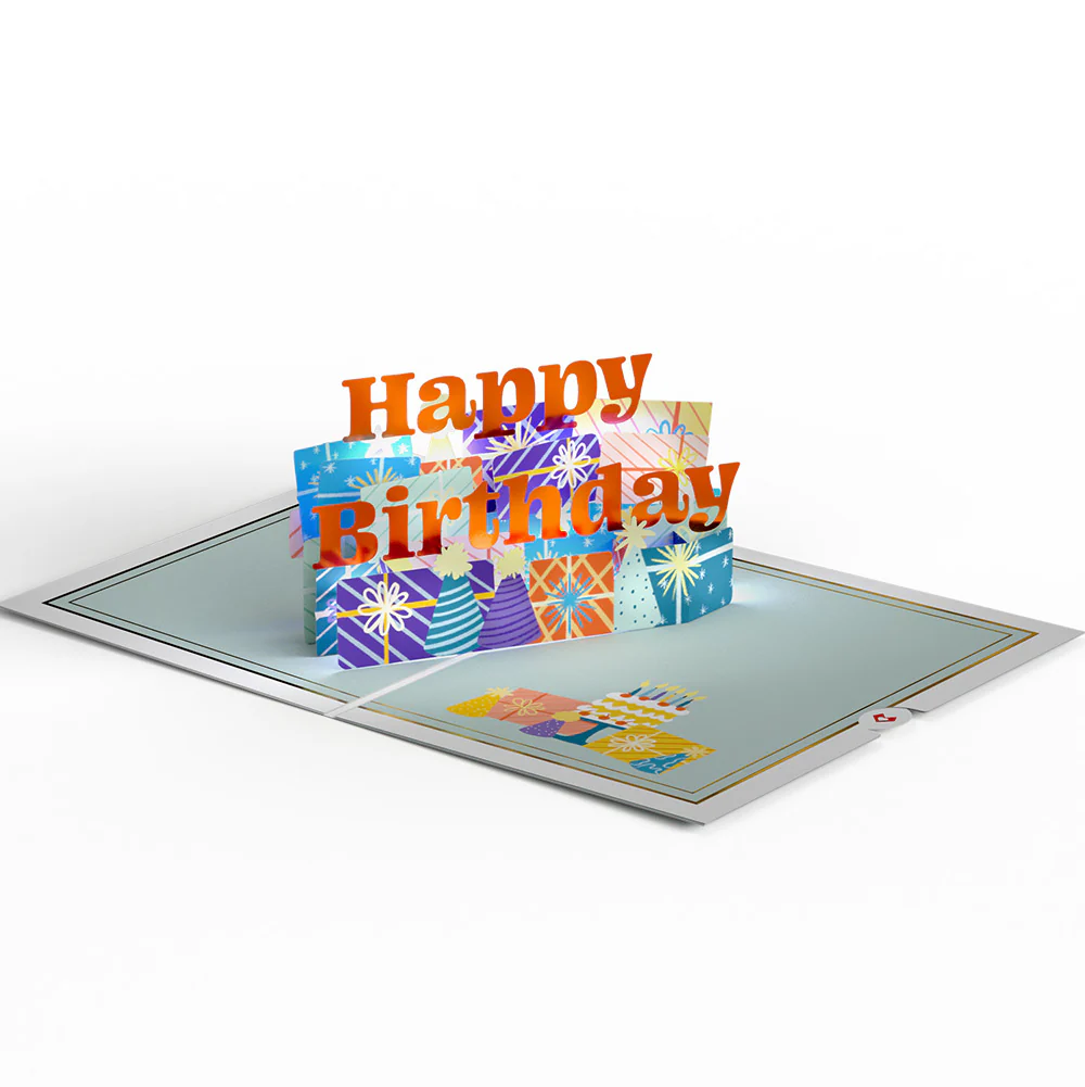 Wishing You a Happy Birthday Music and Lights Pop-Up Card and Sentiment Set for Daughter-in-law - Image 3