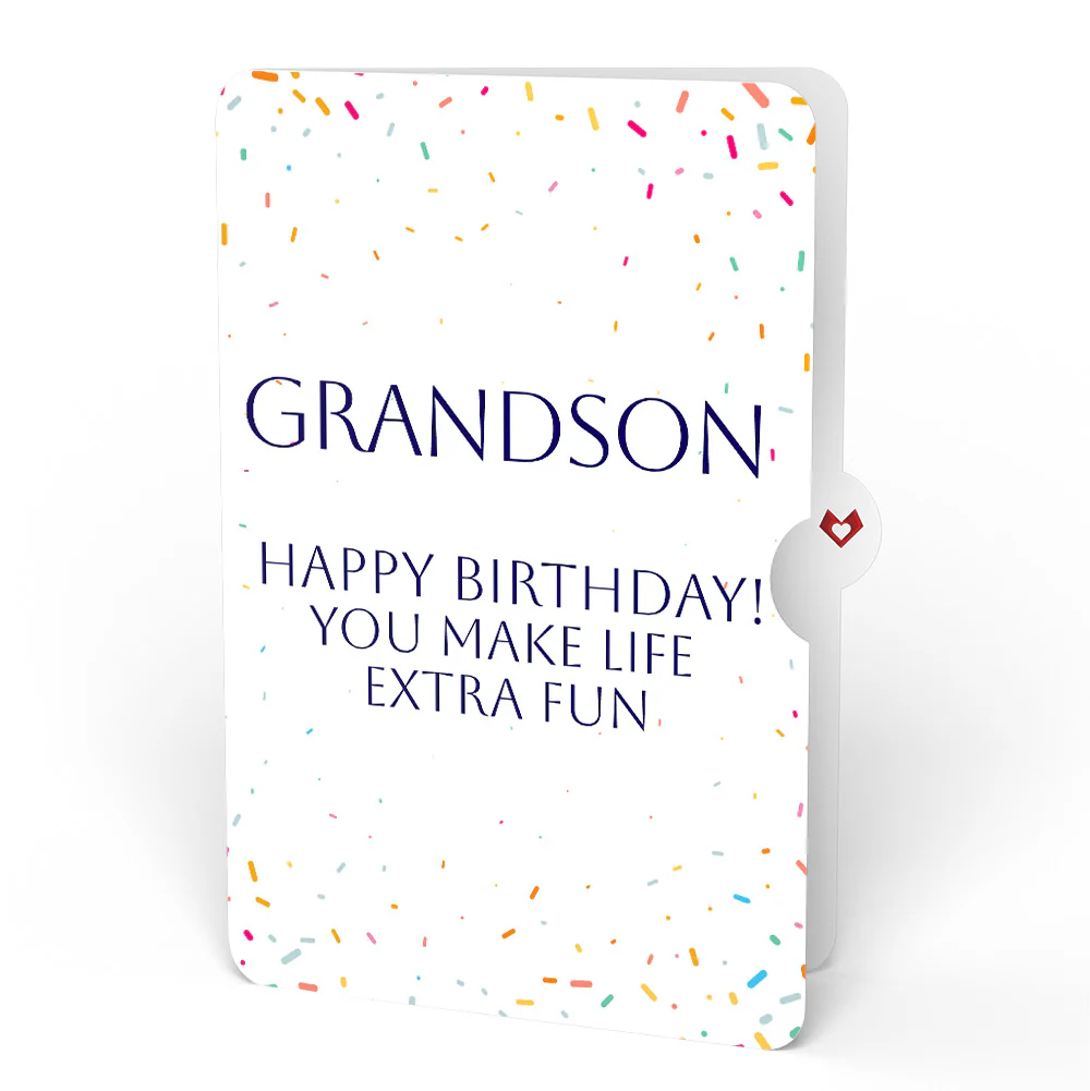 Wishing You a Happy Birthday Music and Lights Pop-Up Card and Sentiment Set for Grandson - Image 4