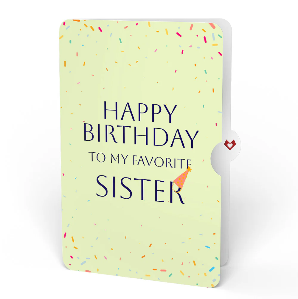 Wishing You a Happy Birthday Music and Lights Pop-Up Card and Sentiment Set for Sister - Image 4