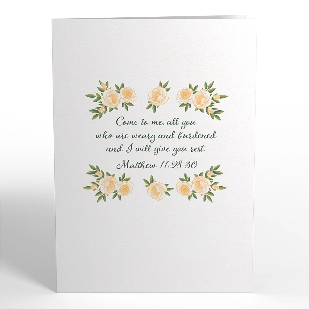 Wishing You Peace Sympathy Pop-Up Card - Image 4