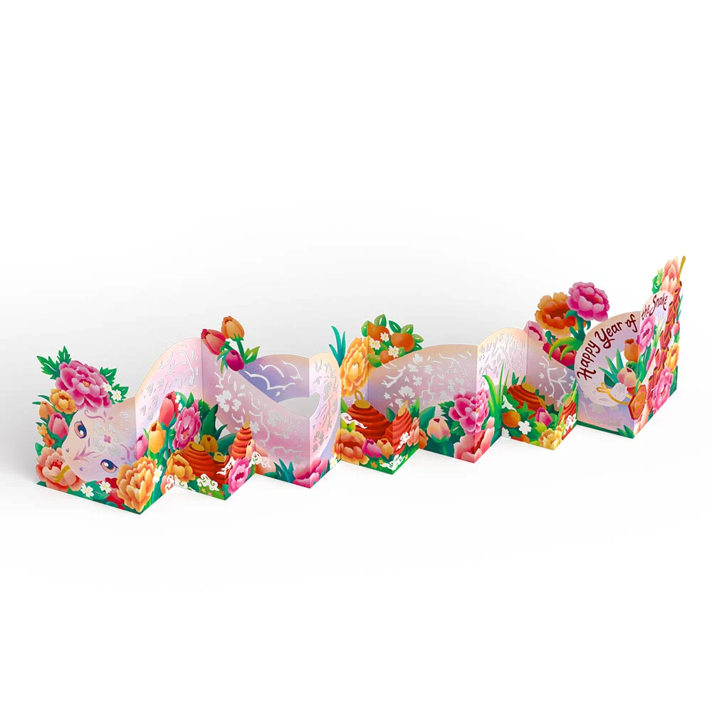 Year of the Snake Lunar New Year Loooooong Card™ (Expands to 2 feet) - Image 3
