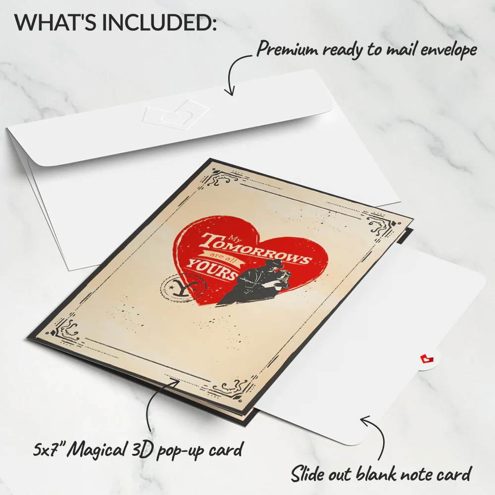 Yellowstone My Tomorrows Are All Yours Beth & Rip Pop-Up Card - Image 6