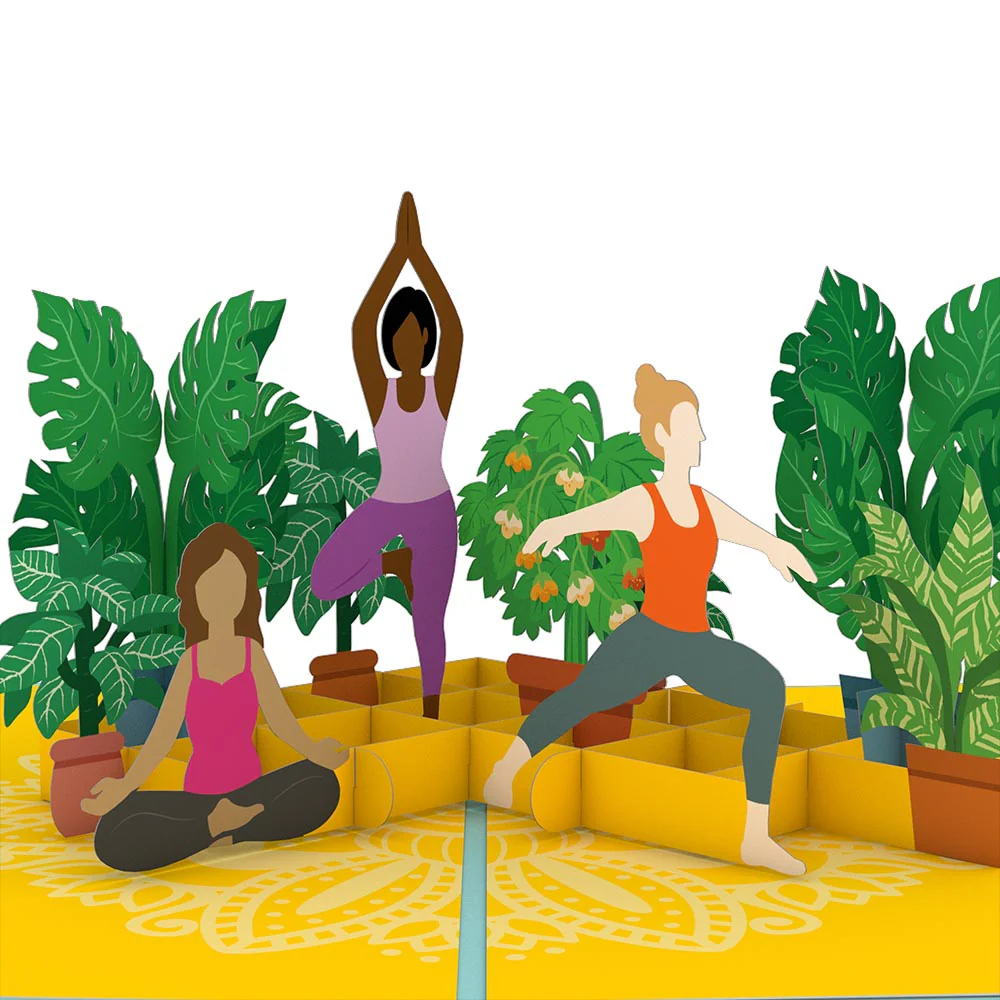 Yoga Poses Pop-Up Card - Image 2