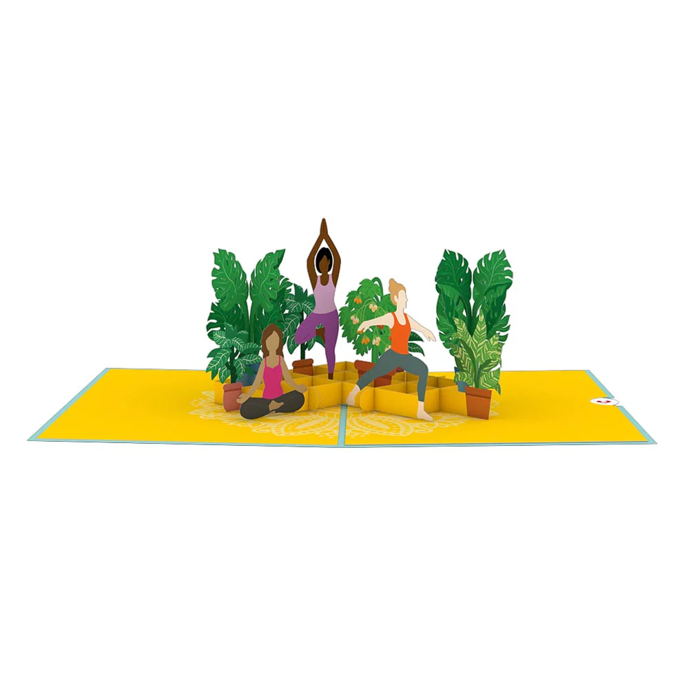Yoga Poses Pop-Up Card - Image 3