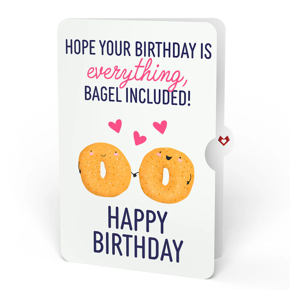 You Are My Everything Bagel Birthday Pop-Up Card and Sentiment Set - Image 4