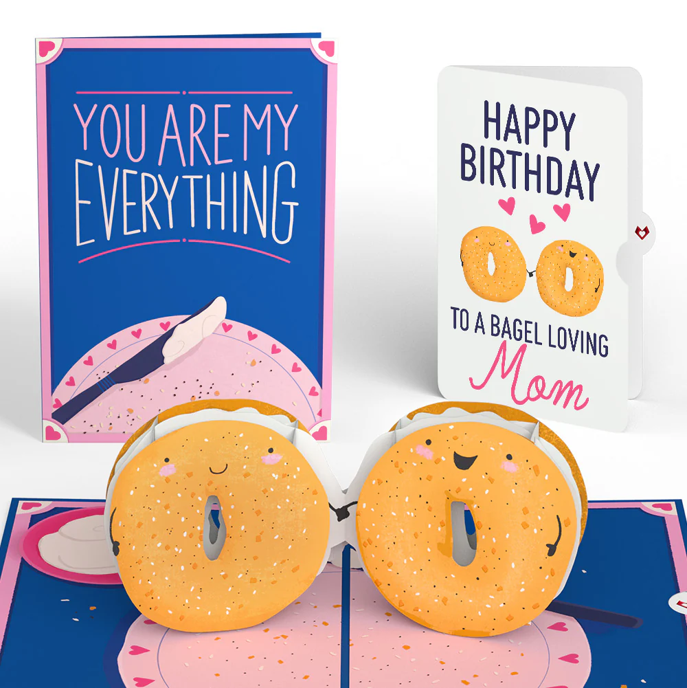 You Are My Everything Bagel Birthday Pop-Up Card and Sentiment Set for Mom