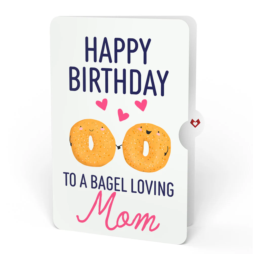 You Are My Everything Bagel Birthday Pop-Up Card and Sentiment Set for Mom - Image 4