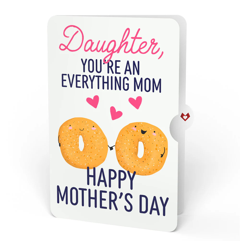 You Are My Everything Bagel Mother’s Day Pop-Up Card and Sentiment Set for Daughter - Image 4