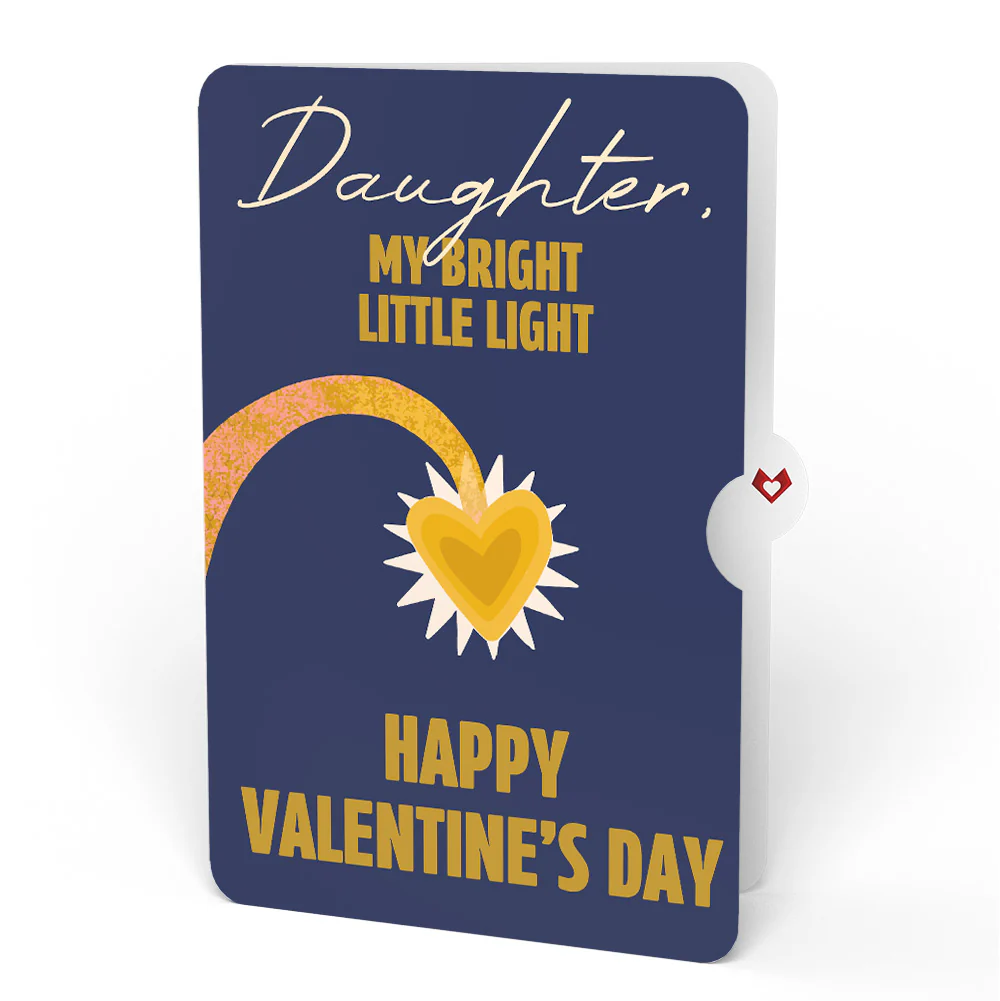 You Are My Sunshine Anglerfish Valentine Pop-Up Card and Sentiment Set for Daughter - Image 4