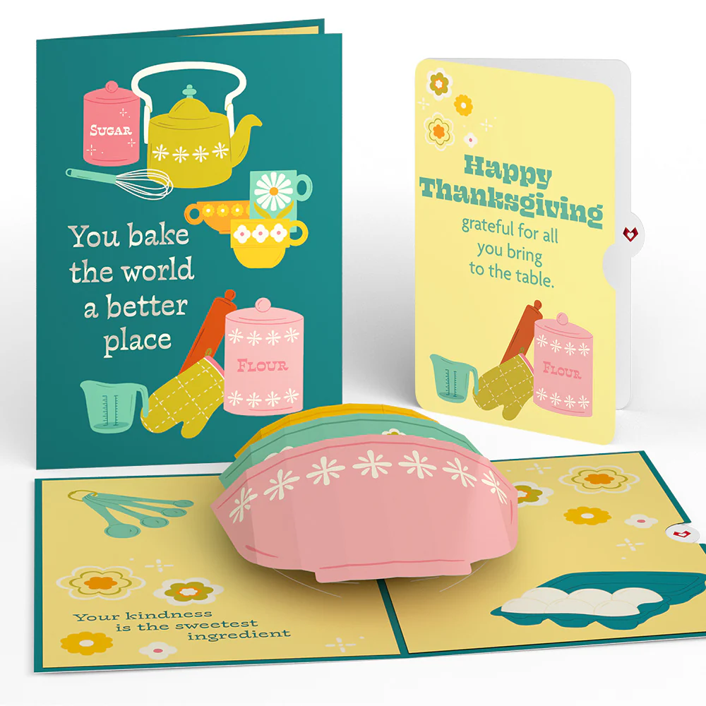 You Bake the World a Better Place Thanksgiving Pop-Up Card and Sentiment Set