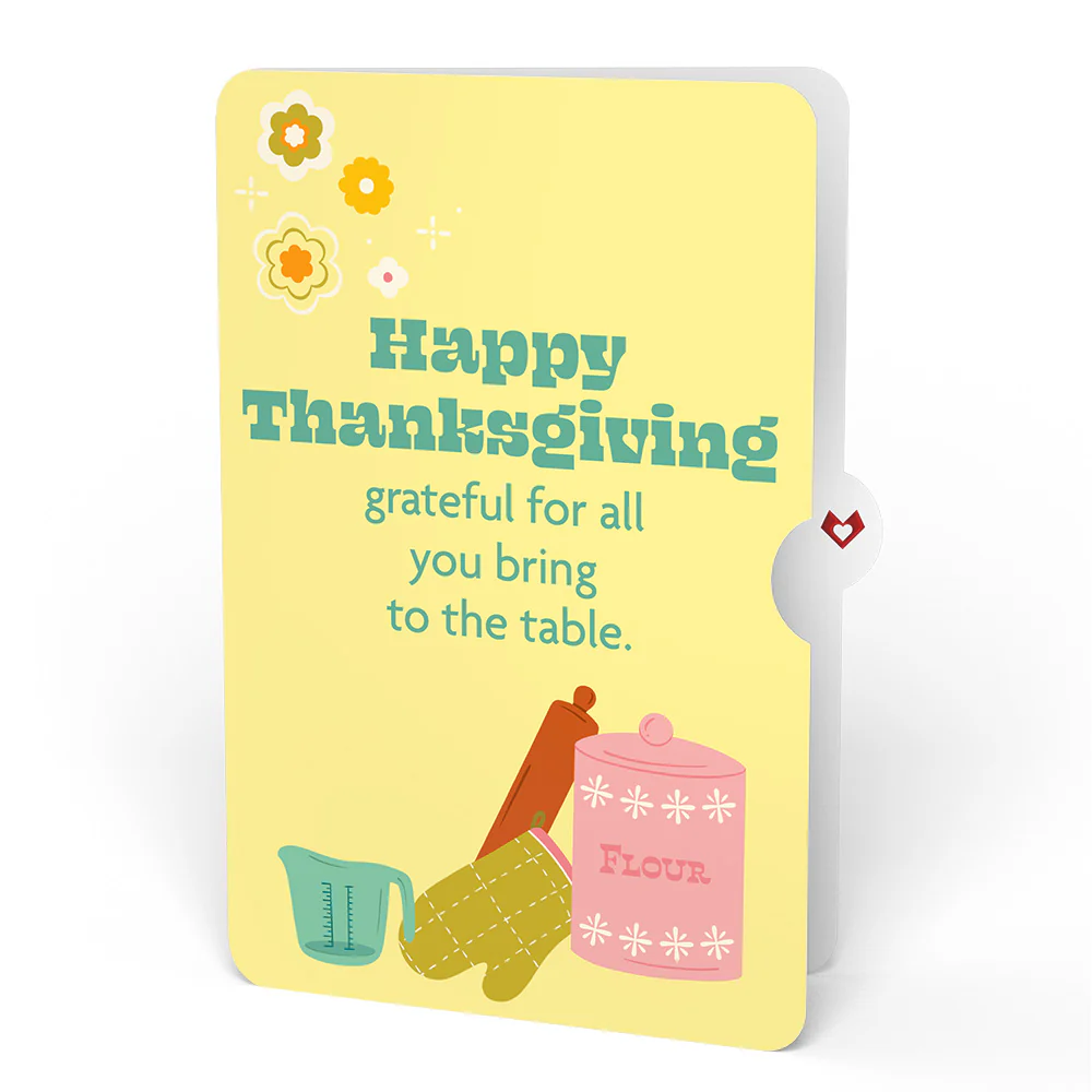 You Bake the World a Better Place Thanksgiving Pop-Up Card and Sentiment Set - Image 4