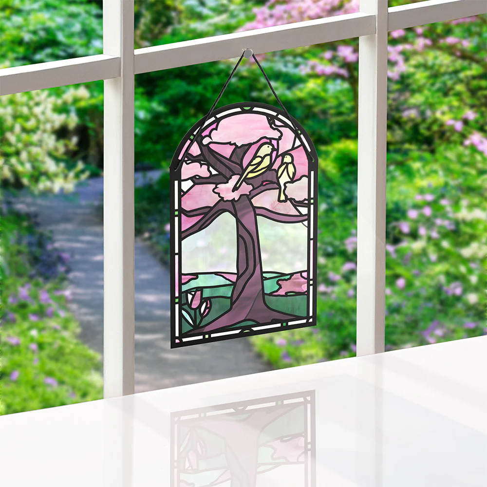 You Brighten My World Birds Suncatcher Card & Pop-Up Bouquet Bundle - Image 8