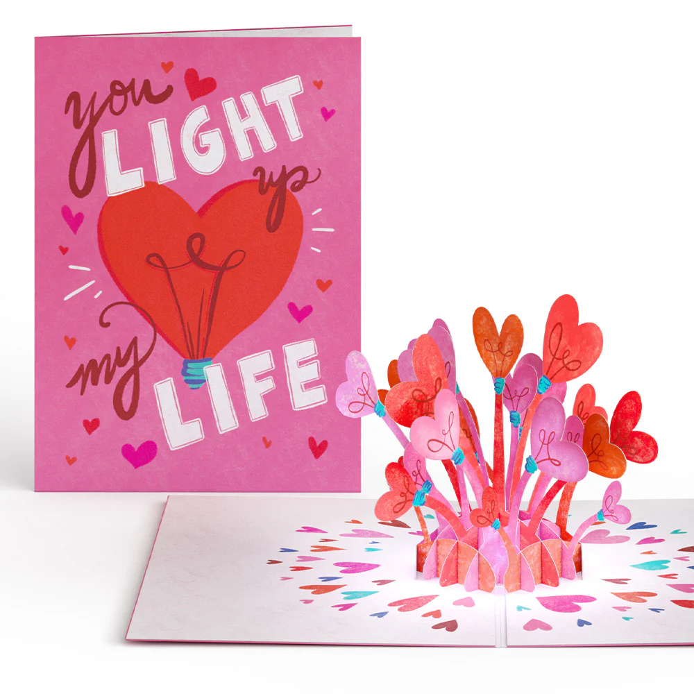 You Light Up My Life Light-Up Pop-Up Card - Image 3
