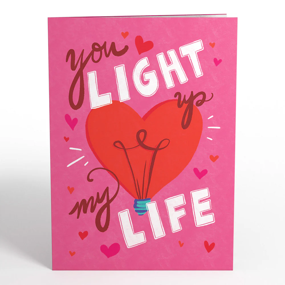 You Light Up My Life Light-Up Pop-Up Card - Image 5