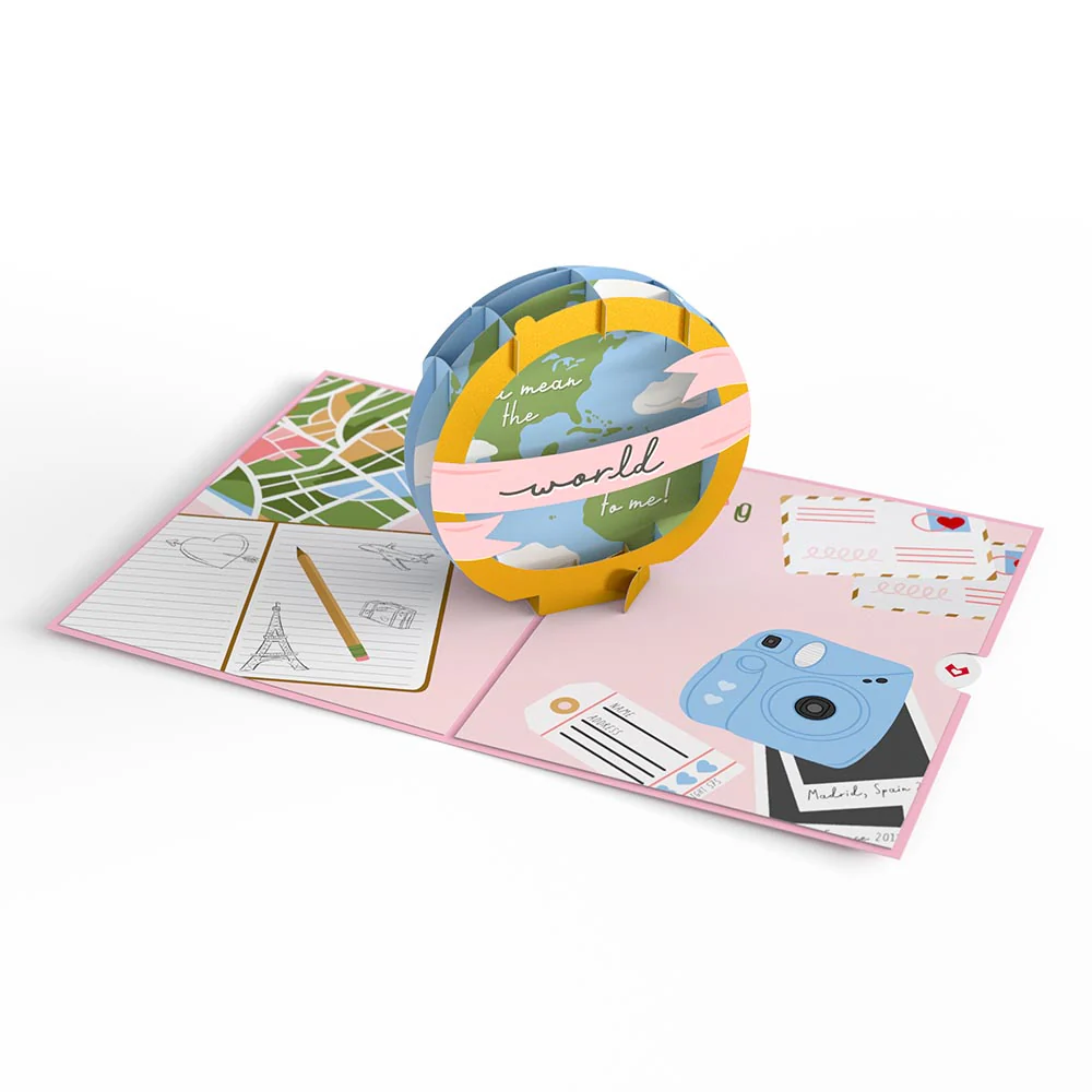 You Mean the World to Me Thoughtful Pop-Up Card - Image 3
