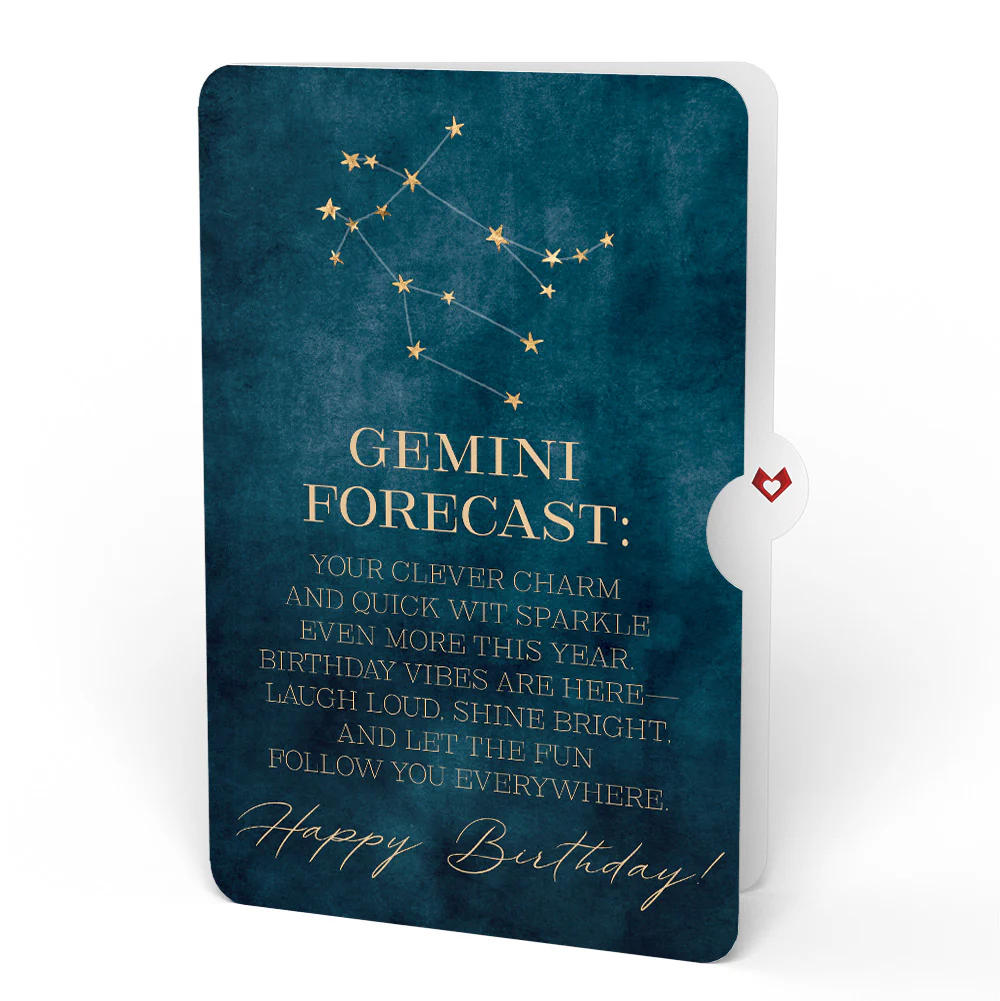 You're a Star Birthday Pop-Up Card and Gemini Zodiac Sentiment Set - Image 4