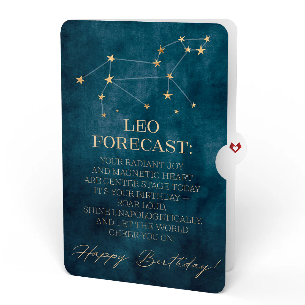 You're a Star Birthday Pop-Up Card and Leo Zodiac Sentiment Set - Image 4