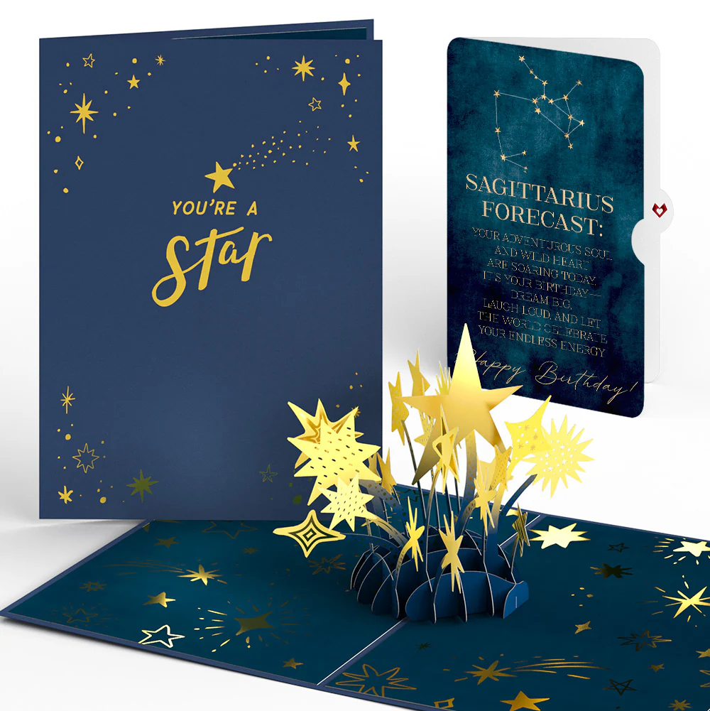 You're a Star Birthday Pop-Up Card and Sagittarius Zodiac Sentiment Set